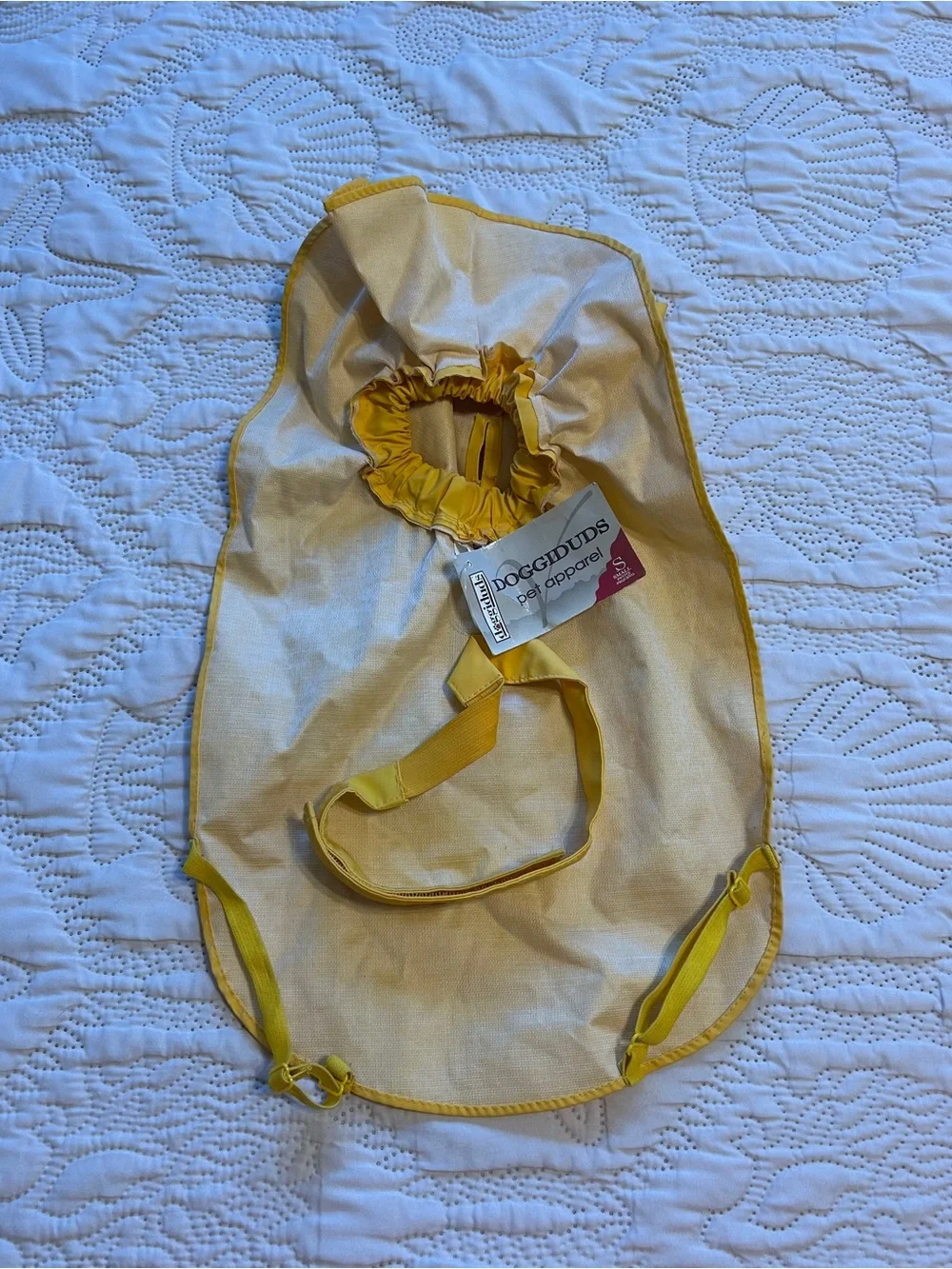 🍀NWT! Yellow Dog Raincoat with Hood - Lightweight Waterproof Pet Jacket